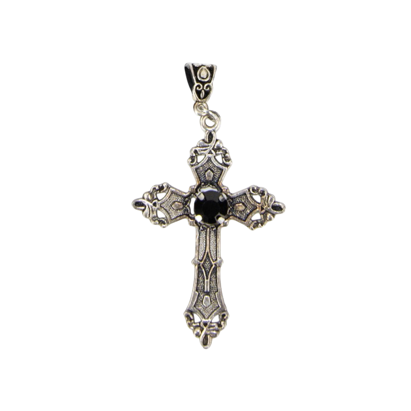 Collar con cruz gótica – Joya de Halloween