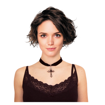 Collar con cruz gótica – Joya de Halloween