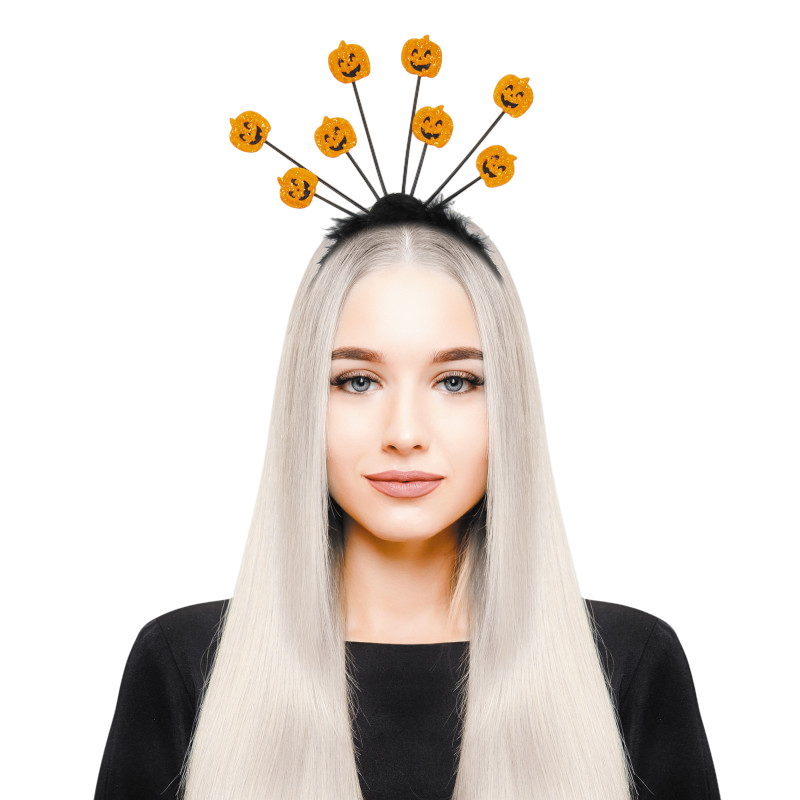 Diadema con 8 calabazas – Accesorio de Halloween