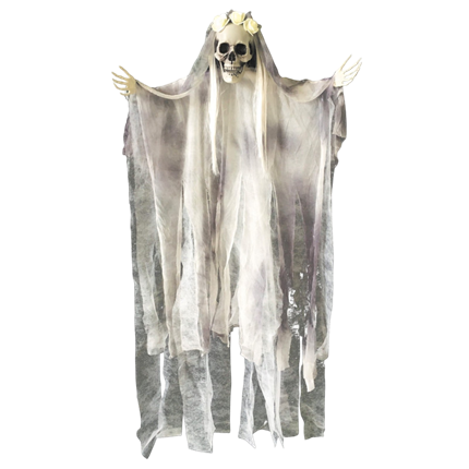 Esqueleto de novia colgado, 120 cm – Decoración de Halloween