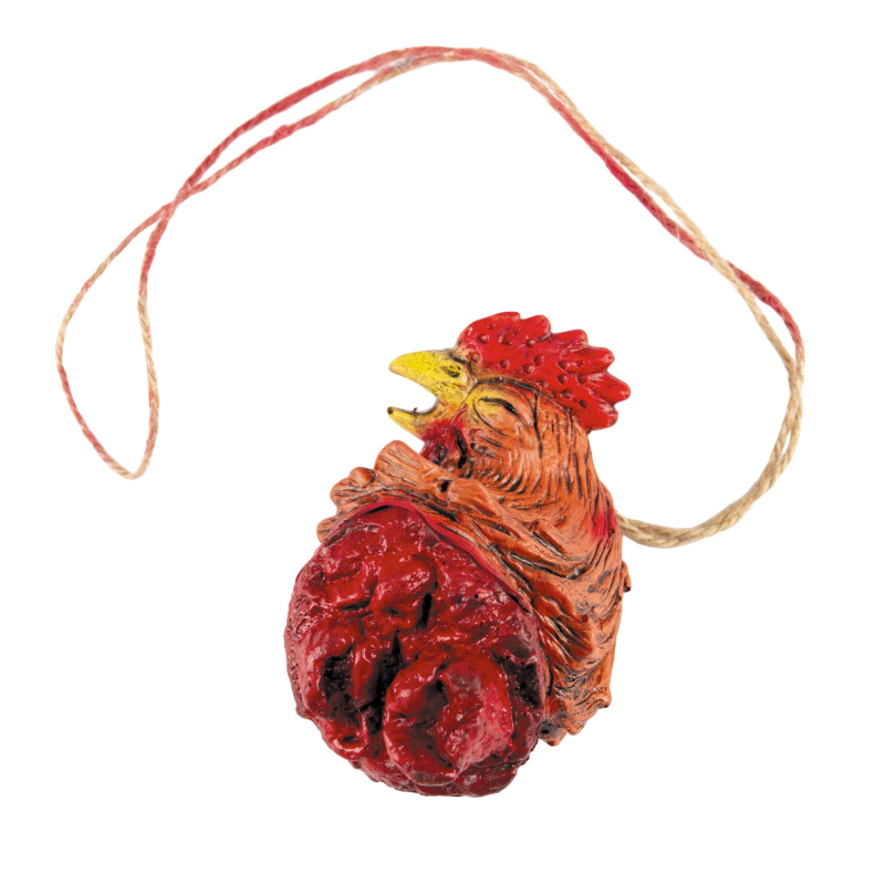 Collar de gallo decapitado – Accesorio de Halloween