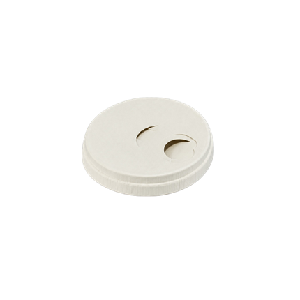 Tapa de papel blanco para vaso de 12 cl (paquete de 50)