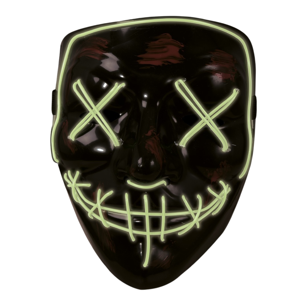 Máscara LED de cara ensangrentada para adultos – Halloween