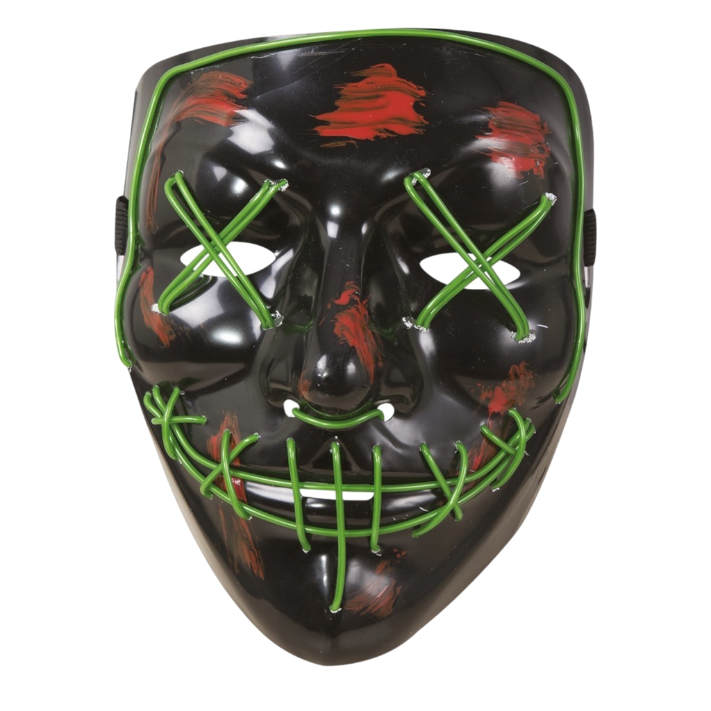 Máscara LED de cara ensangrentada para adultos – Halloween