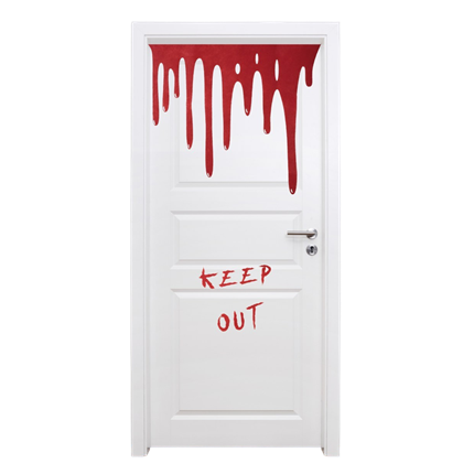 Decoración de puerta sangrienta – Decoración de Halloween