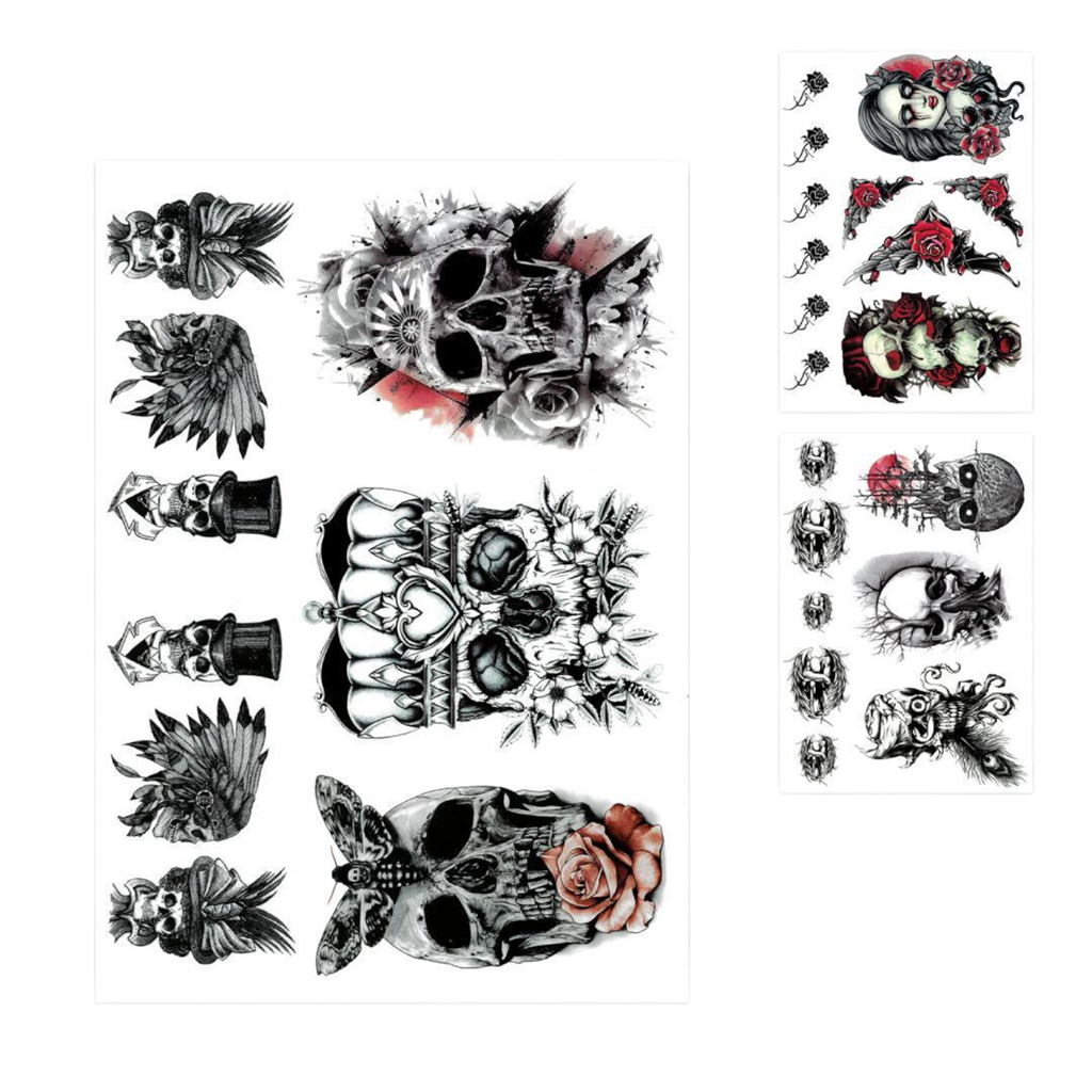 Tatuajes temporales de Halloween – Diseño aleatorio