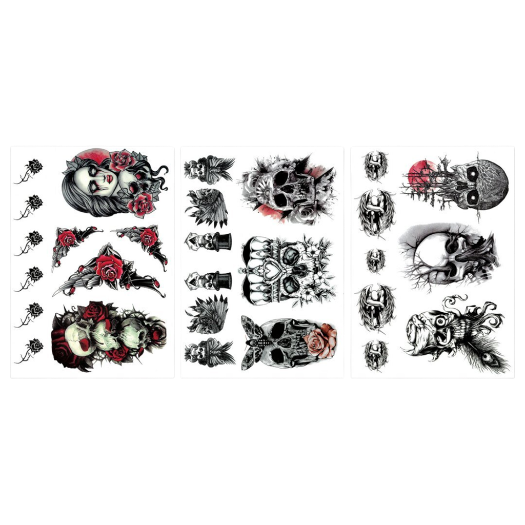 Tatuajes temporales de Halloween – Diseño aleatorio