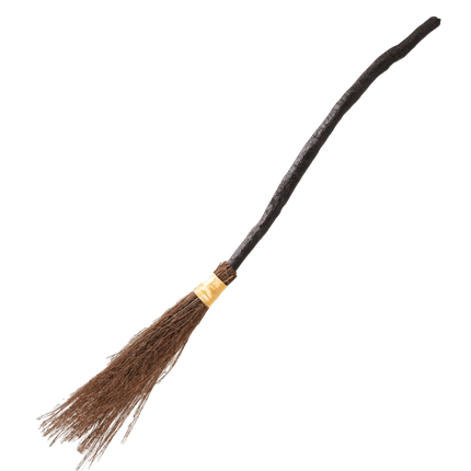 Escoba de brujo de 90 cm – Accesorio para disfraces de Halloween