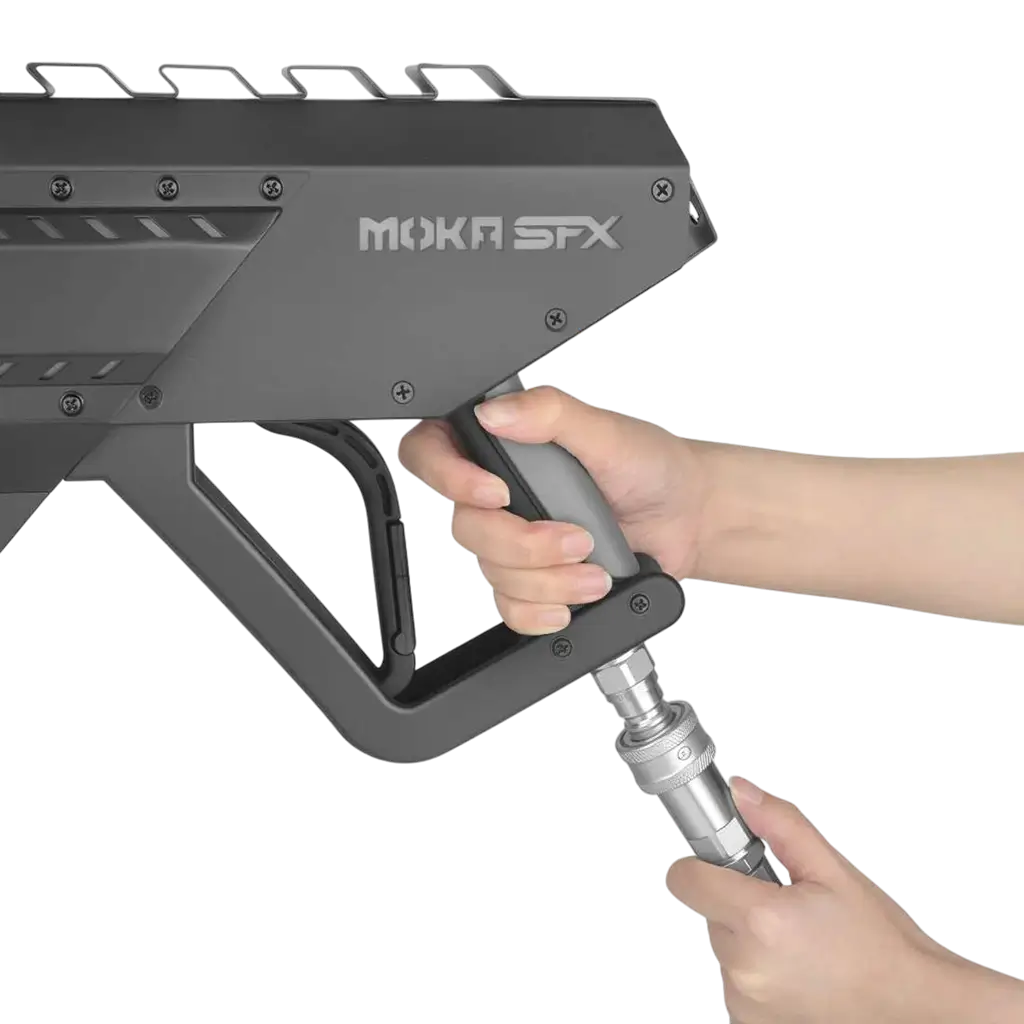 VORTEX LED CO2 GUN - Pistola de CO2 con LED, con racor y manguera de 3 metros
