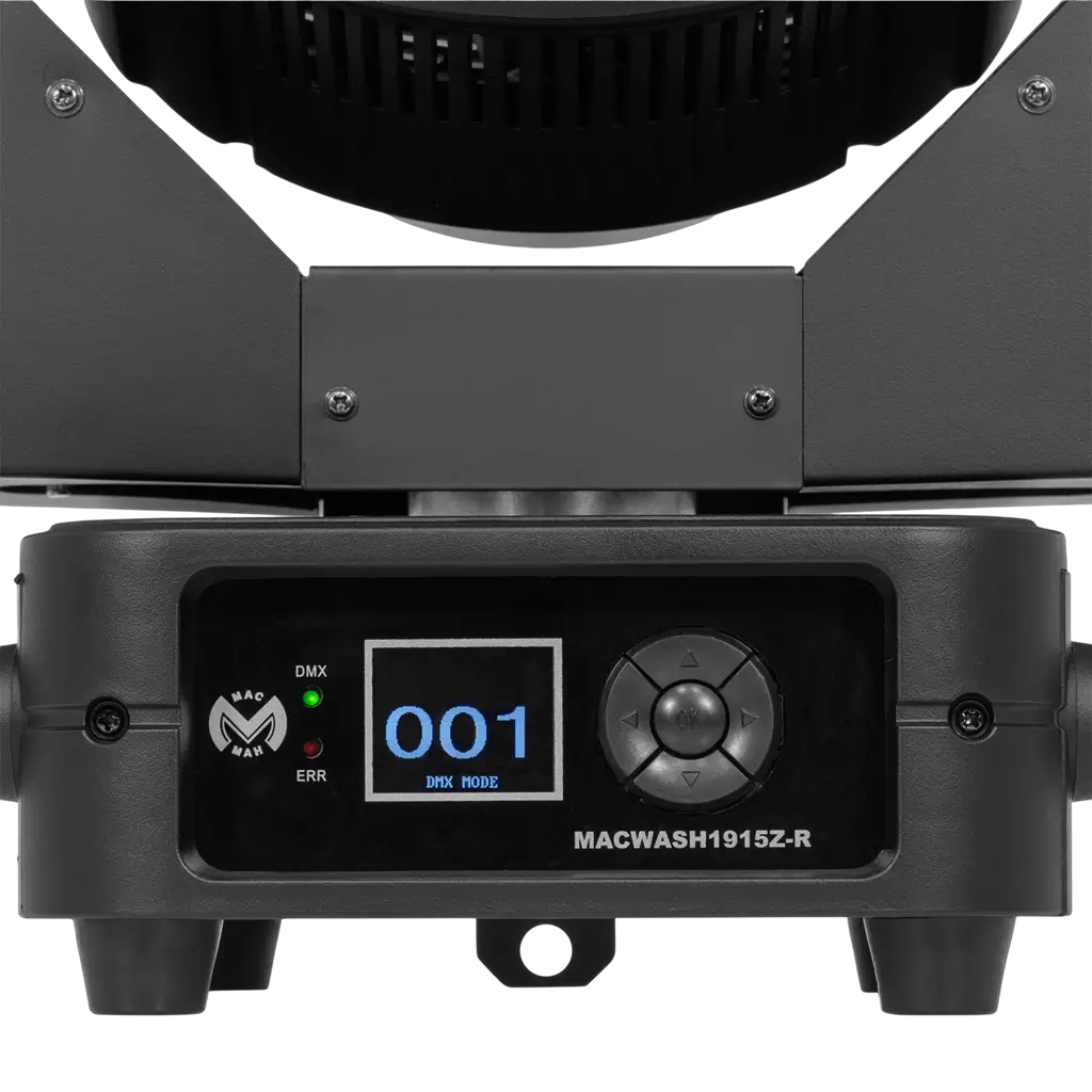 Lira Wash LED RGBW de 19 × 15 W con zoom motorizado – Mac Mah