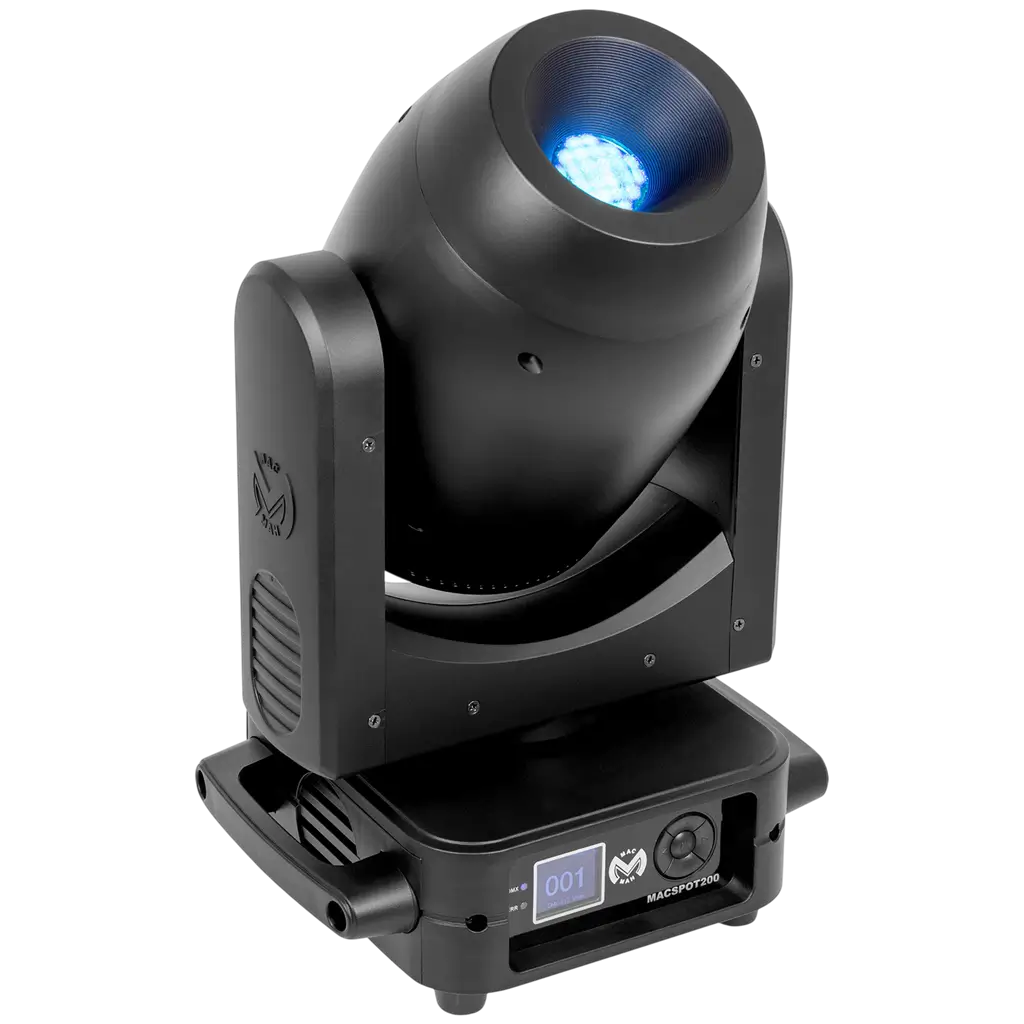 Foco LED de 200 W con gobos, prisma de 6 facetas y enfoque motorizado – Mac Mah