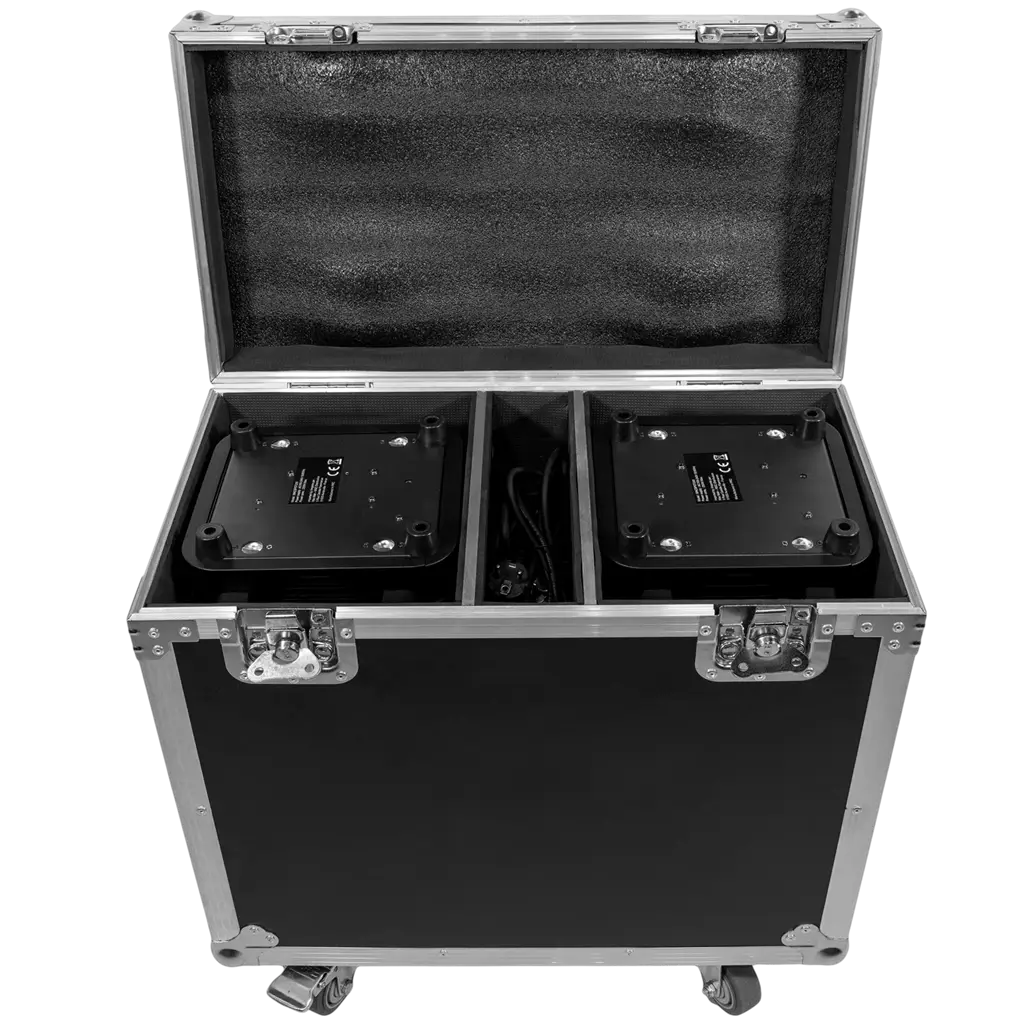 Pack de 2 focos LED Spot de 200 W con maleta de transporte – Mac Mah