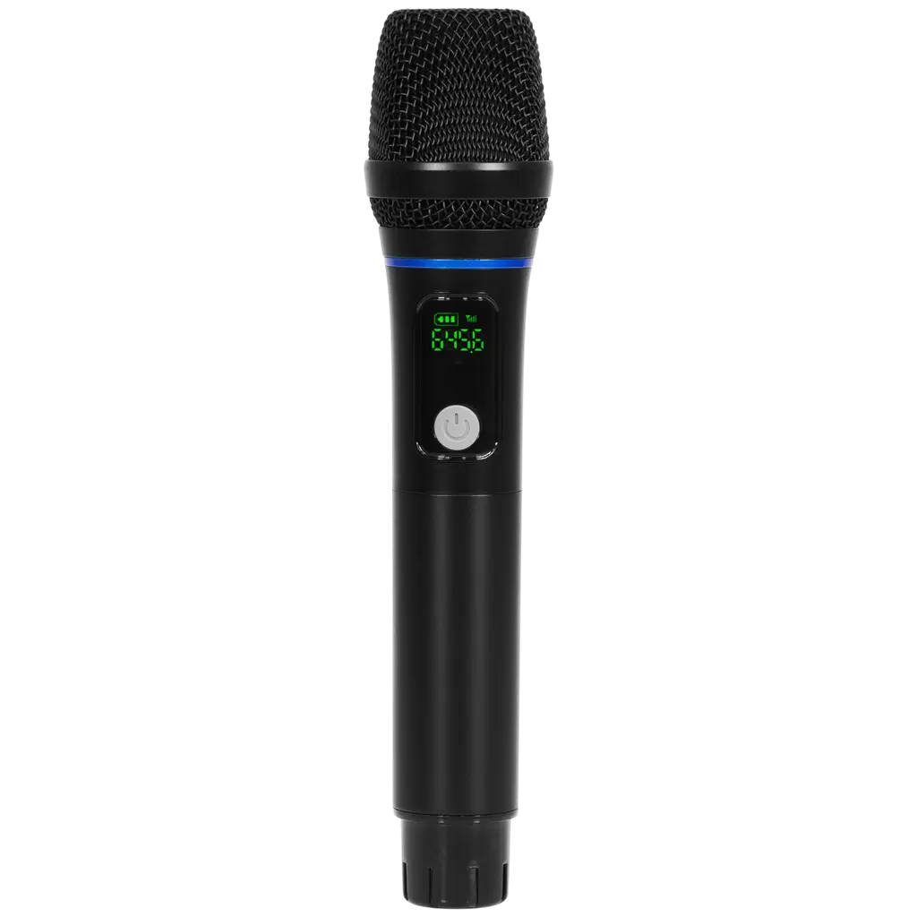 Altavoz portátil amplificado de 150 W RMS y 8", alimentado por batería, con micrófono UHF – Mac Mah
