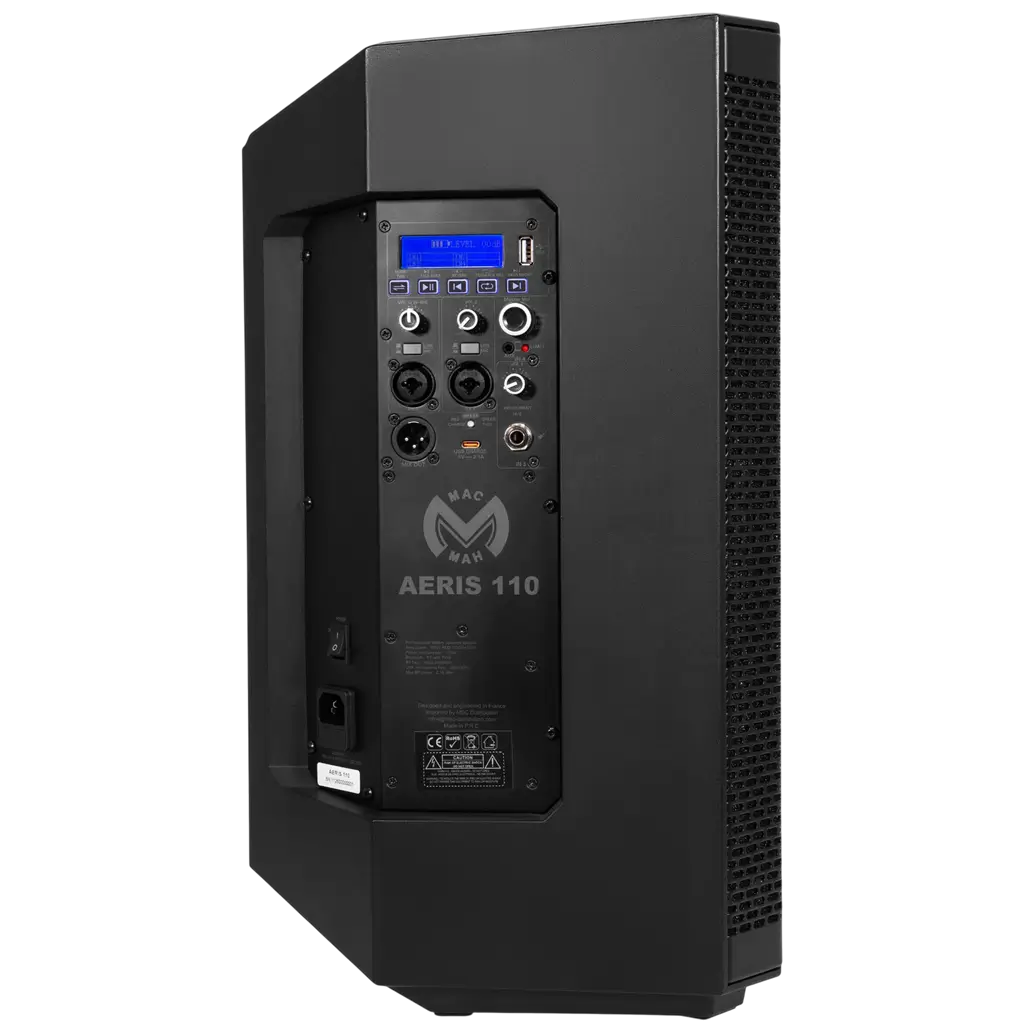 Altavoz portátil amplificado de 150 W RMS y 10", alimentado por batería, con micrófono UHF – Mac Mah