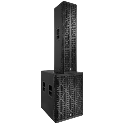 Sistema de columna activa de 3 vías y 1700 W RMS con subwoofer de 18 – Elokance