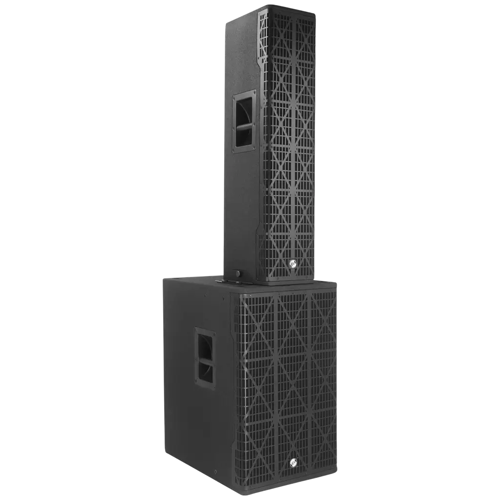 Sistema de columna activa de 3 vías y 1700 W RMS con subwoofer de 15" – Elokance