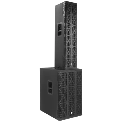 Sistema de columna activa de 3 vías y 1700 W RMS con subwoofer de 15 – Elokance