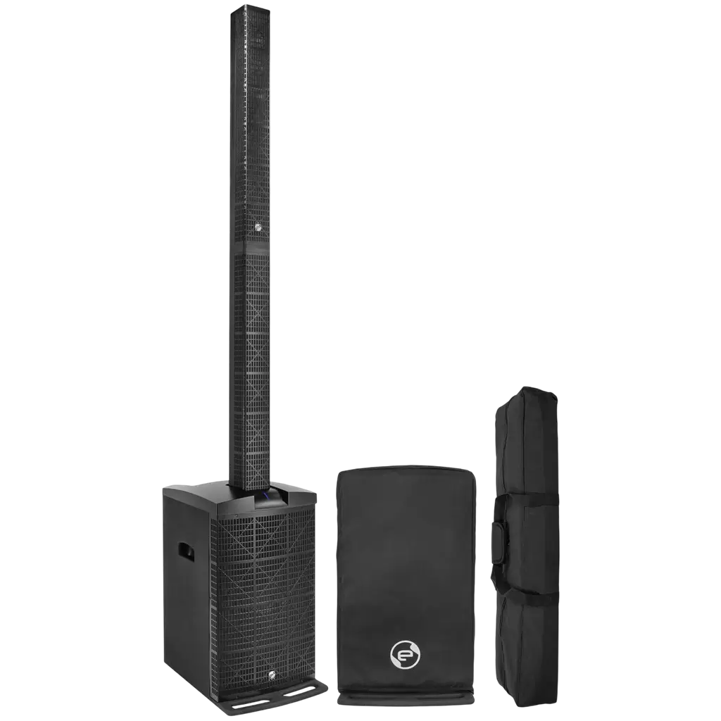 Sistema de columna activa de 3 vías y 800 W RMS con subwoofer de 12" – Elokance