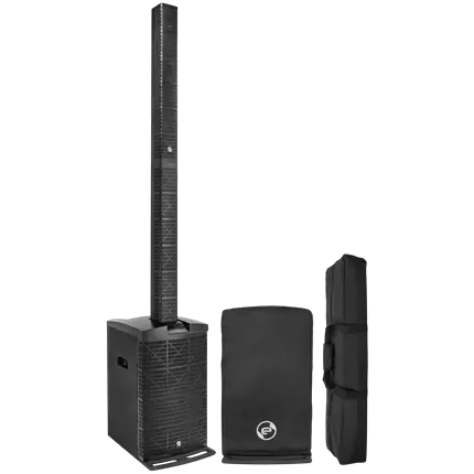 Sistema de columna activa de 3 vías y 800 W RMS con subwoofer de 12 – Elokance