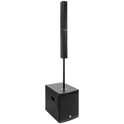 Sistema de columna activa de 2 vías y 800 W RMS con subwoofer de 12 – Elokance