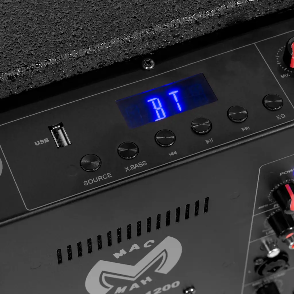 Sistema de sonido trifónico de 600 W RMS con subwoofer de 15" – Mac Mah