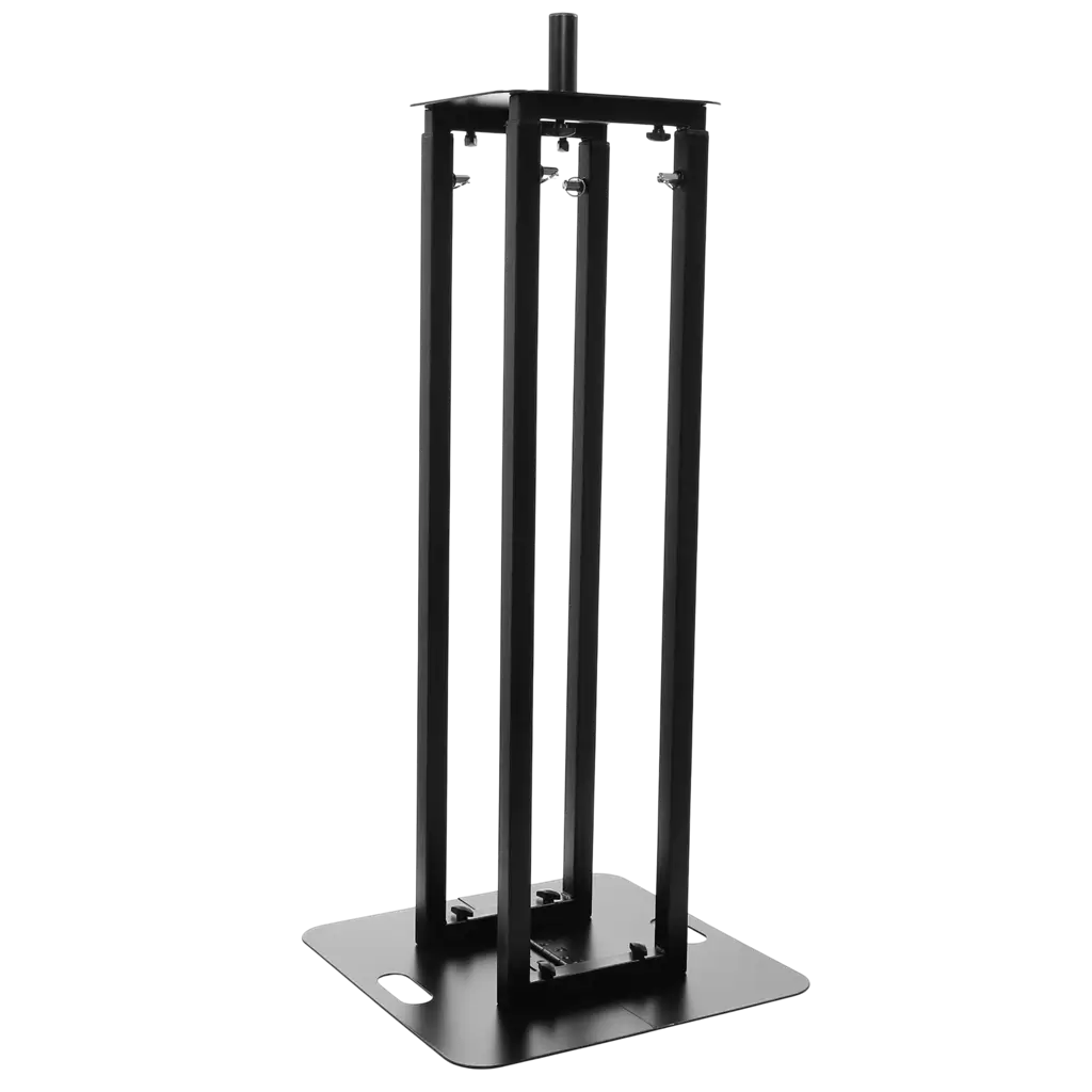Pack de 2 totems extensibles de 106 a 195 cm con bandas elásticas negras y maletín de transporte – Plugger