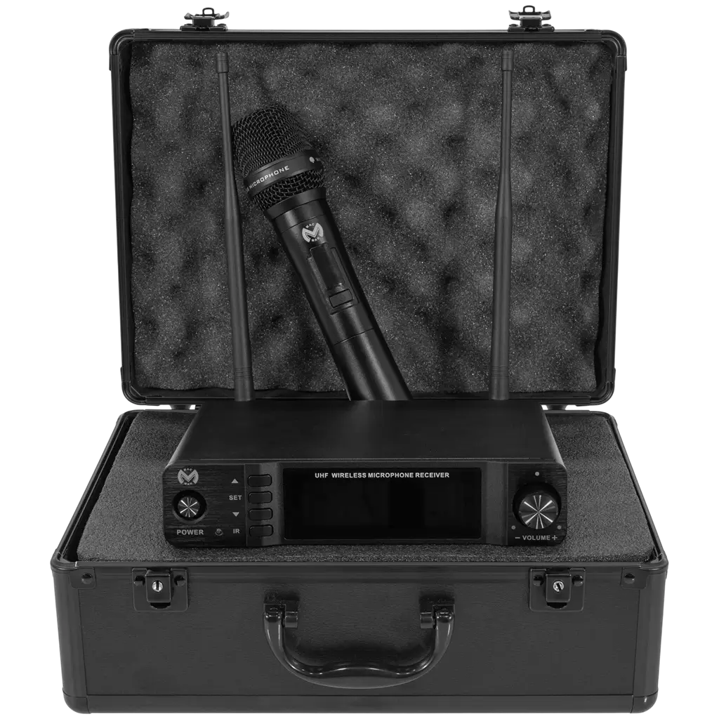 Micrófono inalámbrico UHF cardioide True Diversity con receptor – Mac Mah
