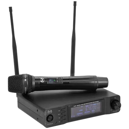 Micrófono inalámbrico UHF cardioide True Diversity con receptor – Mac Mah