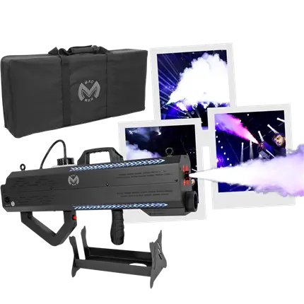 Cañón de humo portátil de 1500 W a batería con LED RGB – Mac Mah